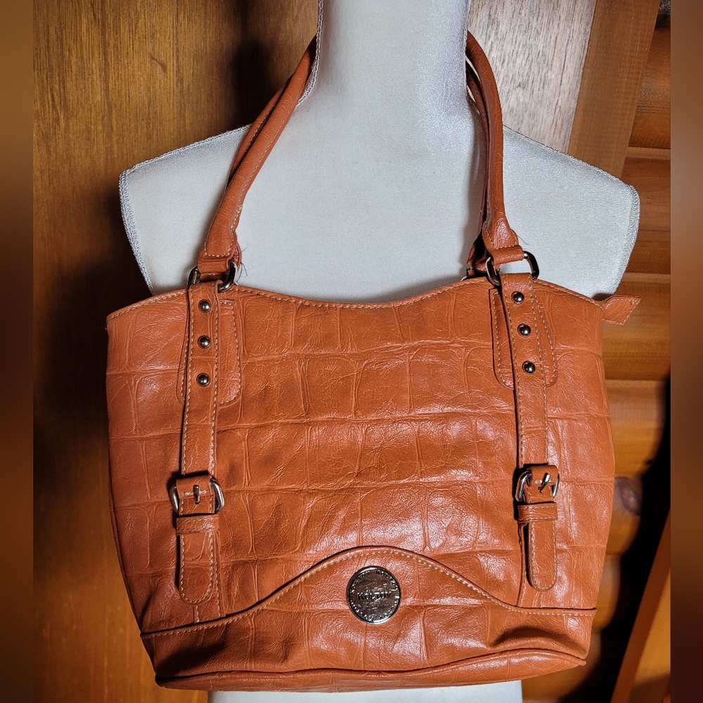 Koltov Handbag Shoulder Bag Textured Cinnamon Color